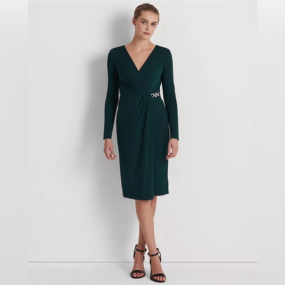 Lauren Ralph Lauren | Dresses | Lauren Ralph Lauren Jersey Surplice Cocktail Dress Green Size 4 New Wtag | Poshmark Lauren Ralph Lauren | Dresses | Lauren Ralph Lauren Jersey Surplice Cocktail Dress Green Size 4 New Wtag | Poshmark